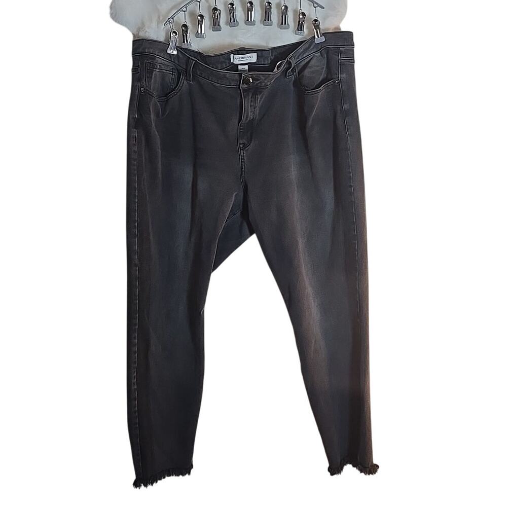 Lane Bryant Jeans Plus 24 Ultimate Stretch Skinny Jeans High Rise Goth